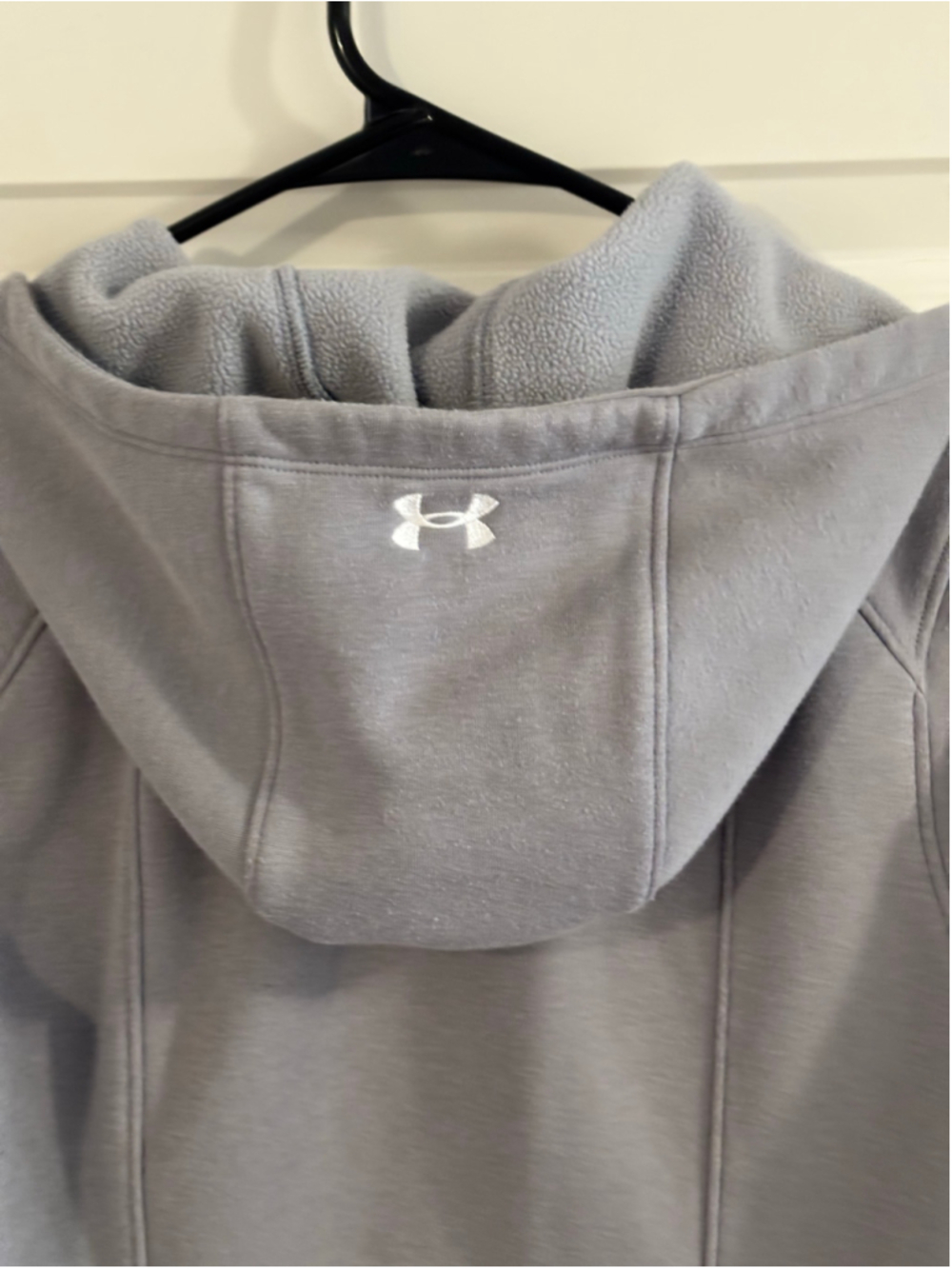 Women's Under Armour ColdGear Full Zip Hoodie Grey Size M - Picture 3 of 7